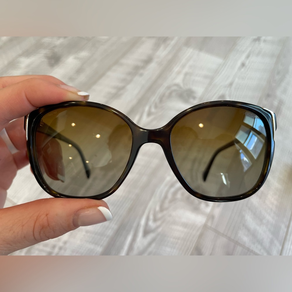 PRADA PR 01OS CONCEPTUAL Womens Sunglasses Dark Tortoise HAVANA Polarized Brown